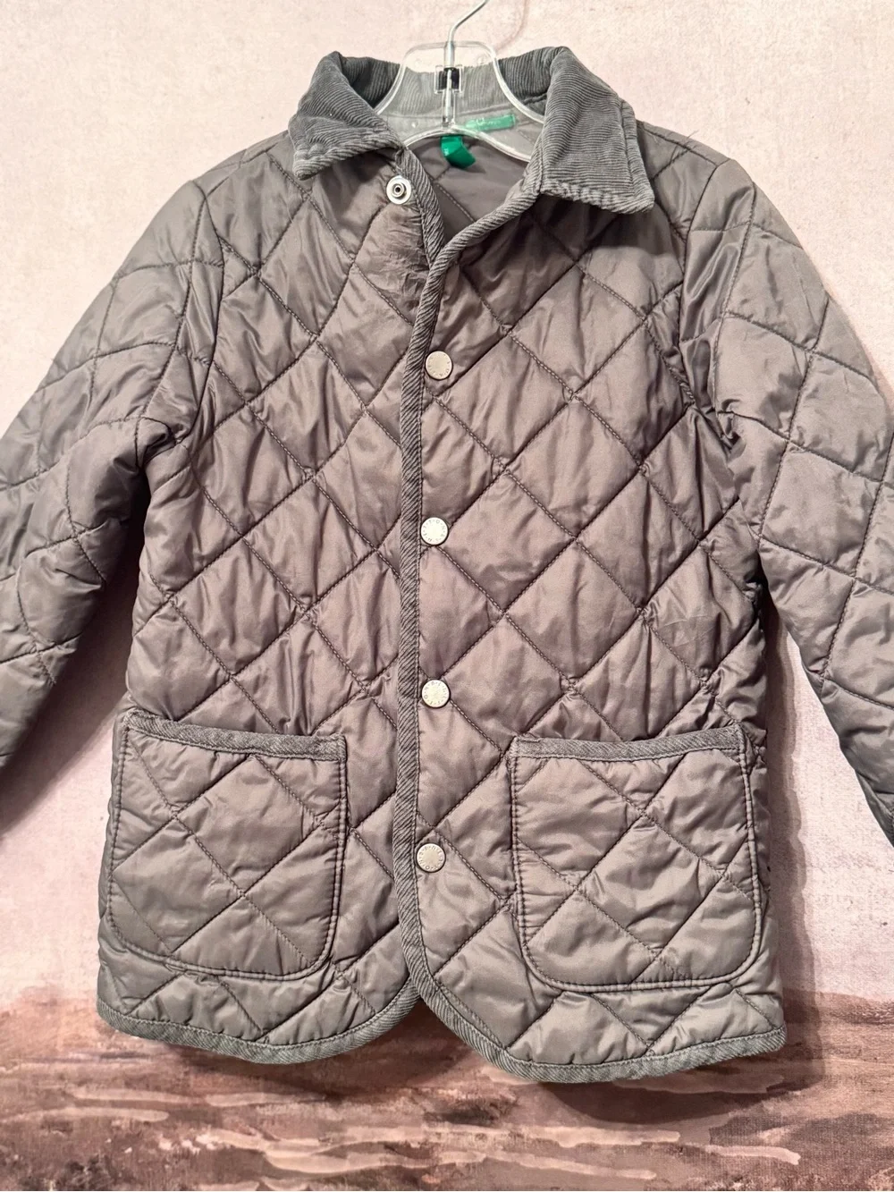 BENETTON Boys Quilted Jacket 4-5 Years /